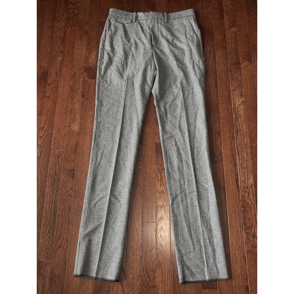 Lands End Canvas Wool Houndstooth Pants 33‎ Unhemmed NWOT